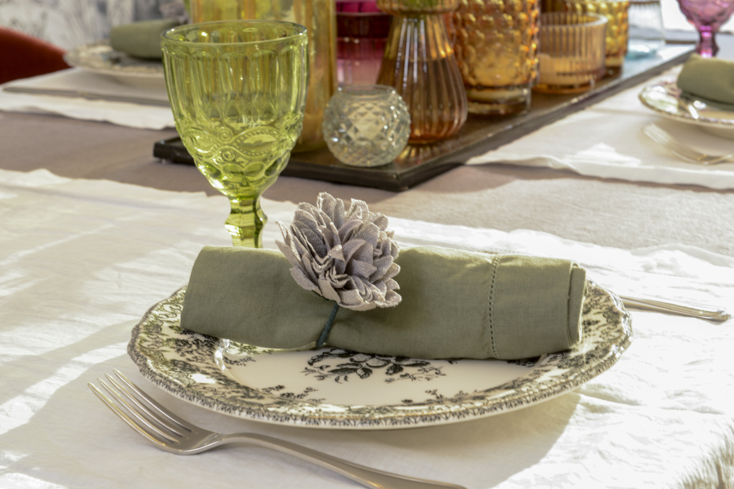 SERVILLETAS PUROLINO DESHILADAS KHAKI - 1