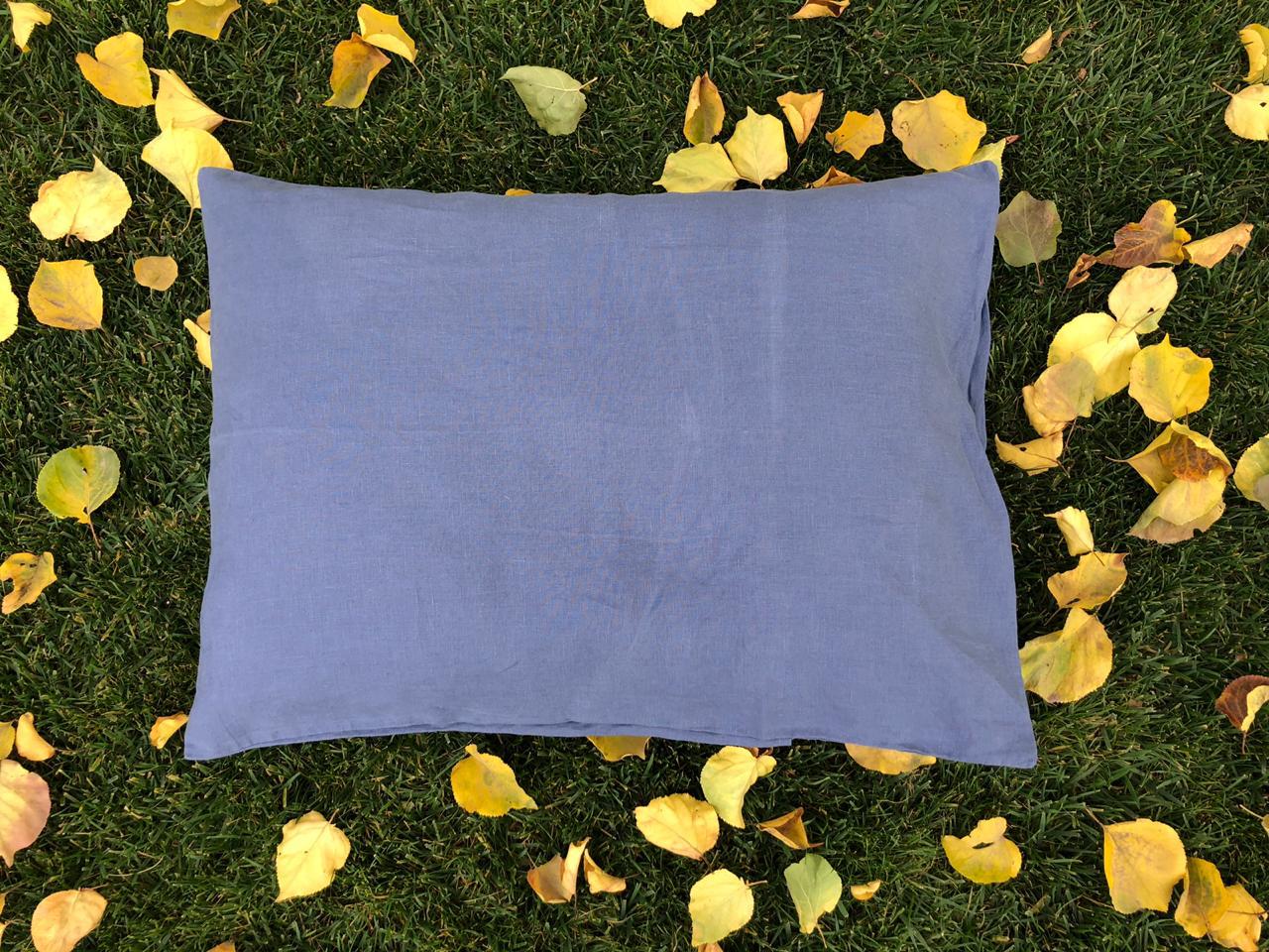 FUNDA ALMOHADA PUROLINO PAR KING 95 X 50 CM AZUL - 1