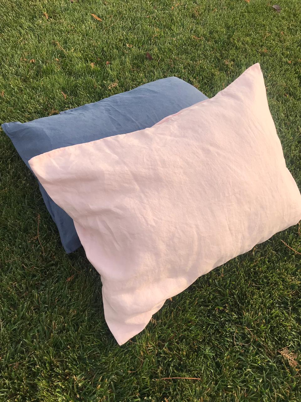 FUNDA ALMOHADA PUROLINO PAR KING 95 X 50 CM ROSADO - 1