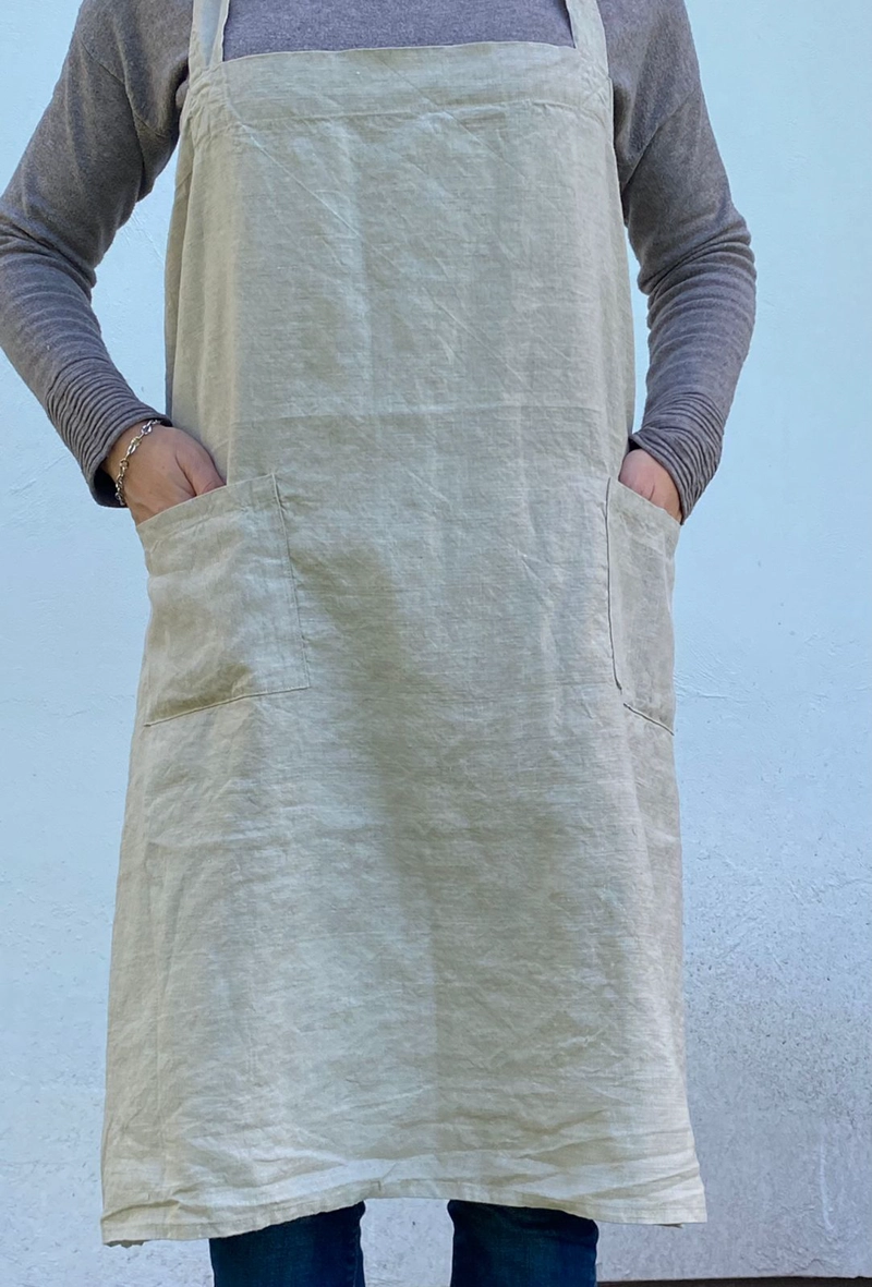 DELANTAL DE LINO - 1