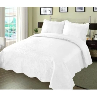 CUBRECAMA QUILT VERANO KING | Blanco - 1