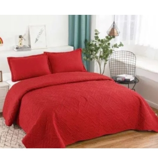 CUBRECAMA QUILT VERANO KING | Rojo - 1