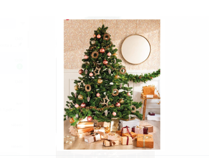 ÁRBOL NAVIDAD 2.10 MTS FRONDOSOS 1500 RAMAS - 3