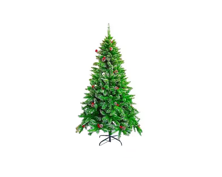 ARBOL NAVIDAD 1.80 MTS FRONDOSOS CON GUINDAS - 1