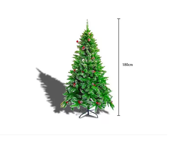 ARBOL NAVIDAD 1.80 MTS FRONDOSOS CON GUINDAS - 2
