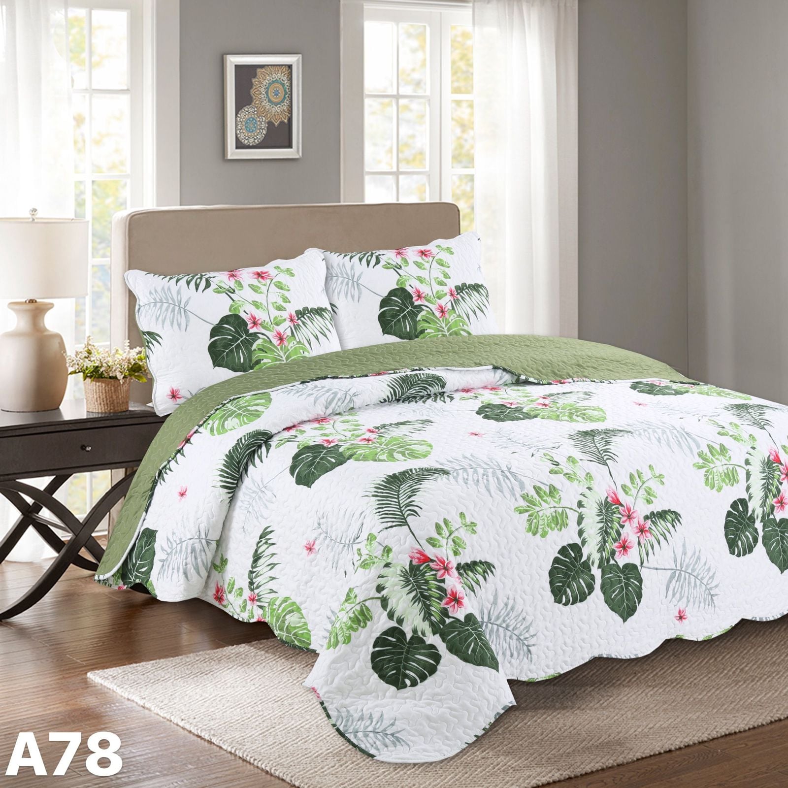 CUBRECAMA QUILT KING HERMOSOS DISEÑOS - 1