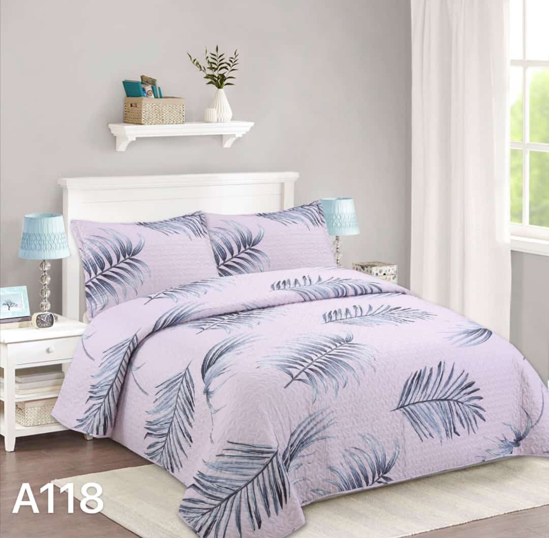 CUBRECAMA QUILT KING HERMOSOS DISEÑOS - 1