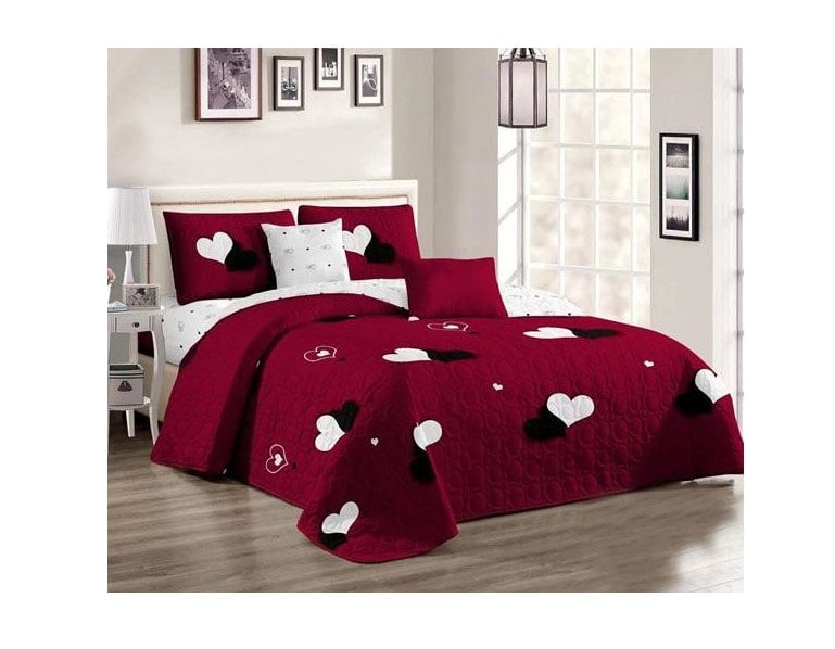 CUBRECAMA 2 PLAZAS MULTICOLOR VERANO QUILT BLACKWHITE - 1