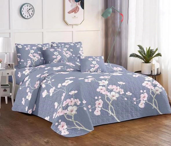 CUBRECAMA 2 PLAZAS MULTICOLOR VERANO QUILT FLOWER - 1