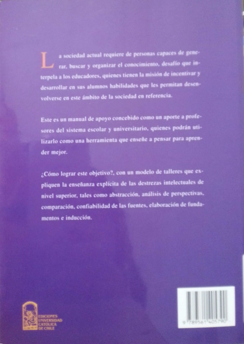 ENSEÑAR A PENSAR PARA APRENDER MEJOR - 4