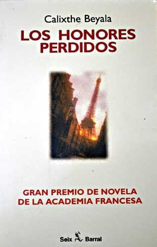 LIBRO LOS HONORES PERDIDOS - CALIXTHE BEYALA - 1