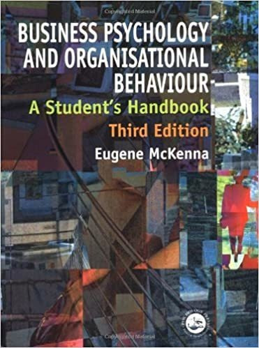 LIBRO BUSINESS PSYCHOLOGY AND ORGANISATIONAL BEHAVIOUR, 3RD EDITI MCKENNA, EUGENE - 1