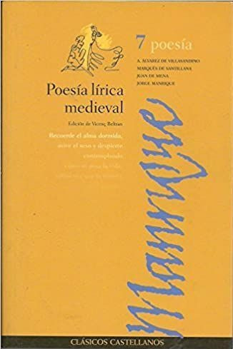 LIBRO POESÍA LÍRICA MEDIEVAL VARIOS AUTORES - 1