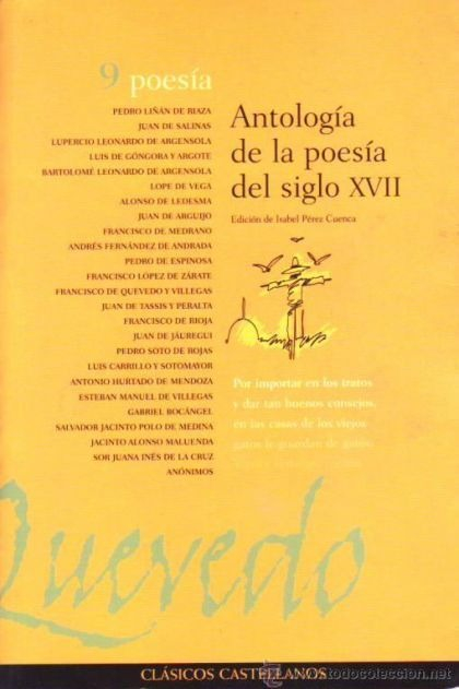LIBRO ANTOLOGÍA DE LA POESÍA DEL SIGLO XVII ISABEL PÉREZ CUENCA - 1