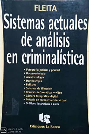 LIBRO SISTEMAS ACTUALES DE ANÁLISIS EN CRIMINALÍSTICA ACEVEDO ARRIAZA NICOLAS - 1