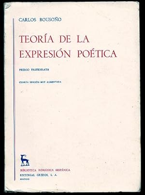 TEORÍA DE LA EXPRESIÓN POÉTICA - TOMO 1 - 1