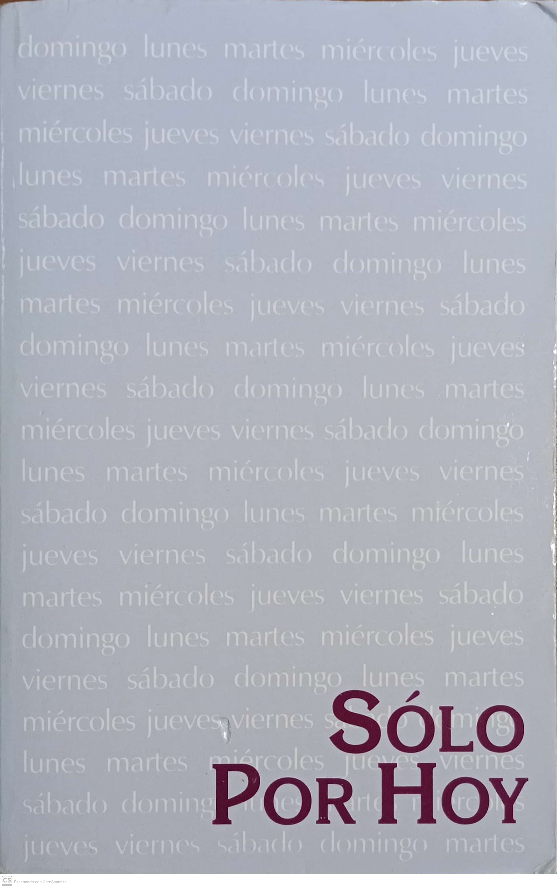 SOLO POR HOY MEDITACIONES DIARIAS PARA ADICTOS Y ADICTAS Y RECUPERACION - 1