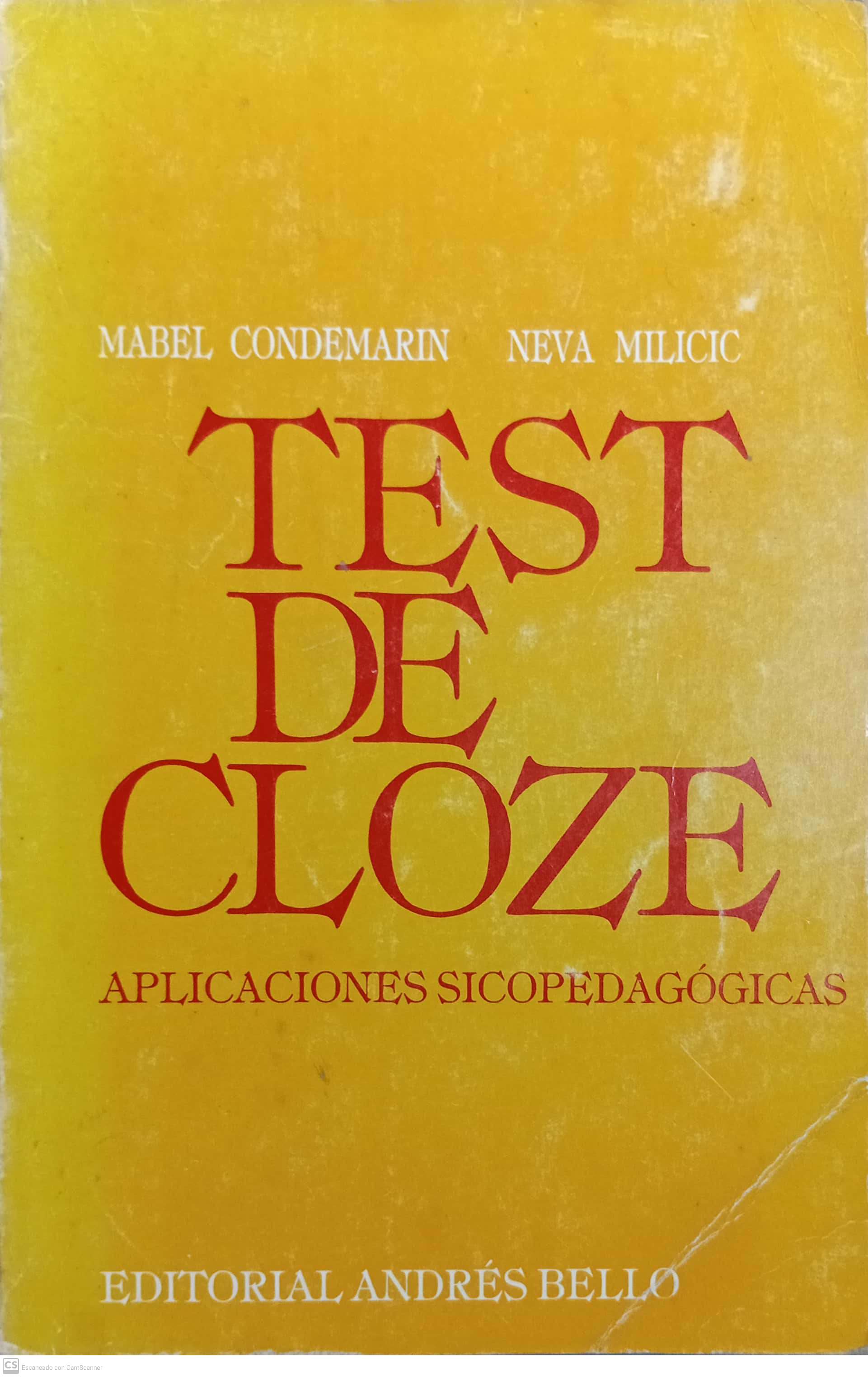 TEST DE CLOZE - 1