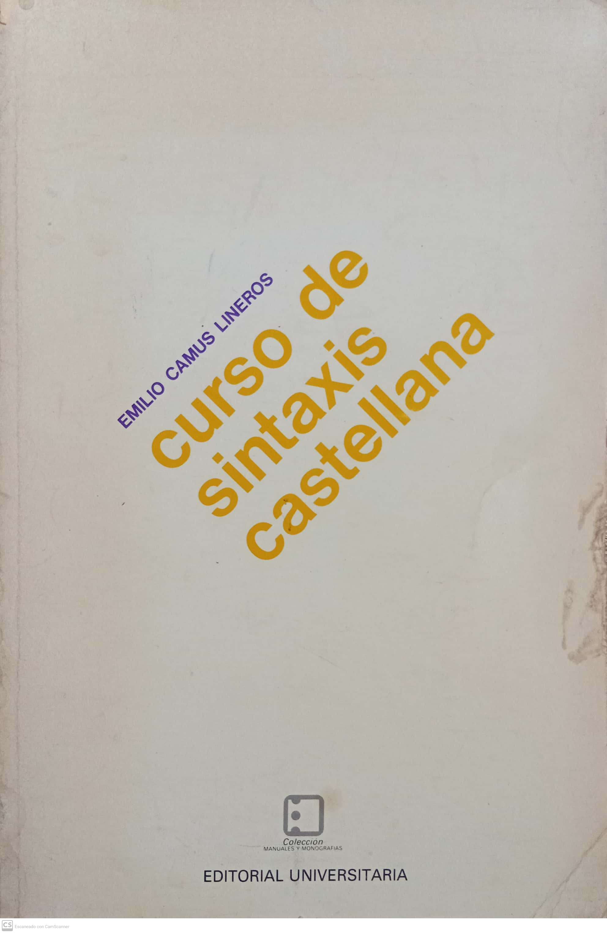 CURSO DE SINTESIS CASTELLANA - 1