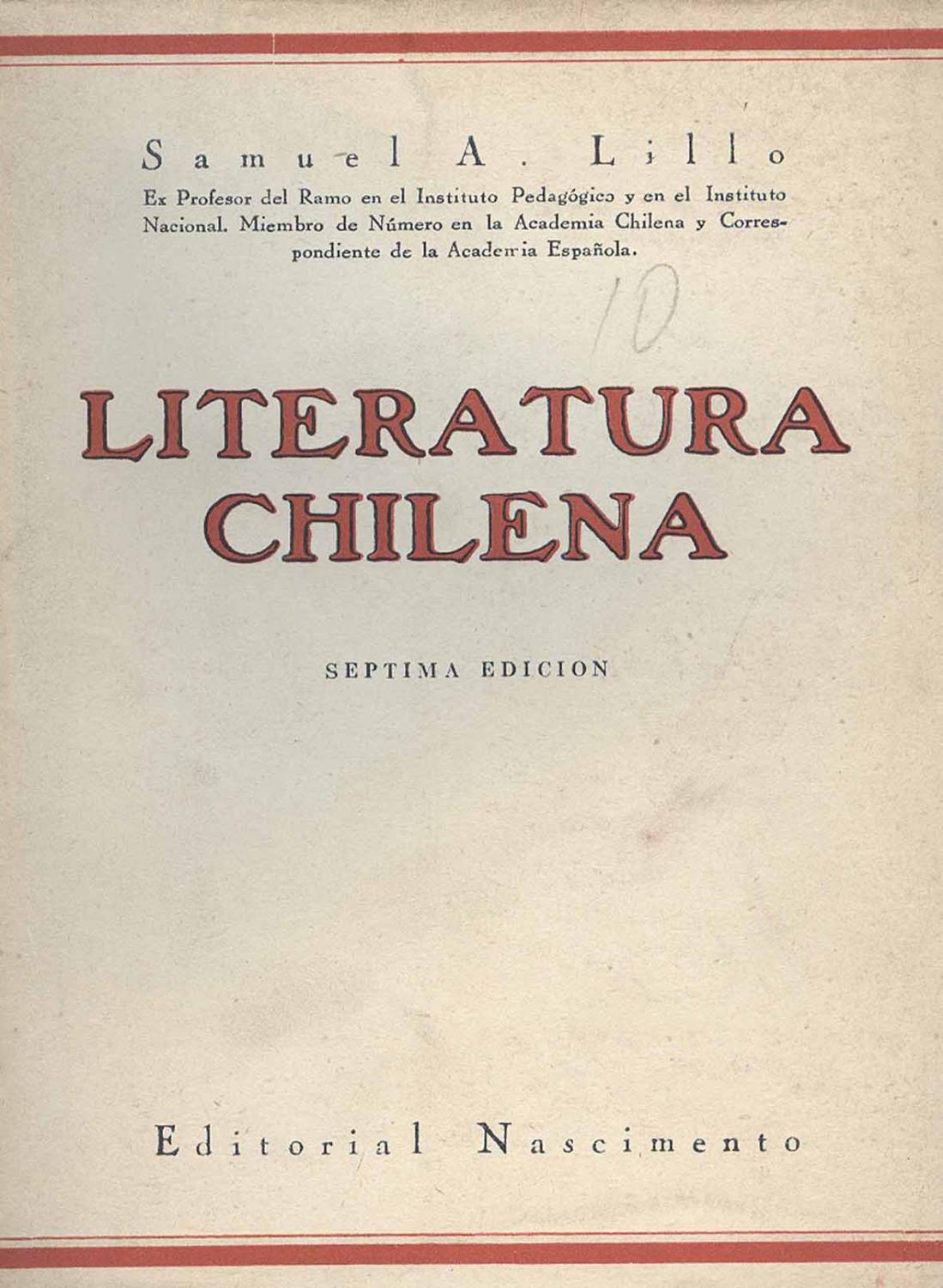 LITERATURA CHILENA - 1
