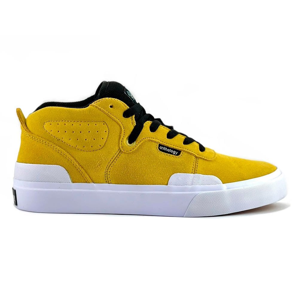 ZAPATILLAS HOMBRE ANTHOLOGY URBANAS AMARILLO CUERO SKATE VULCANIZADA SEMI CAÑA - 1