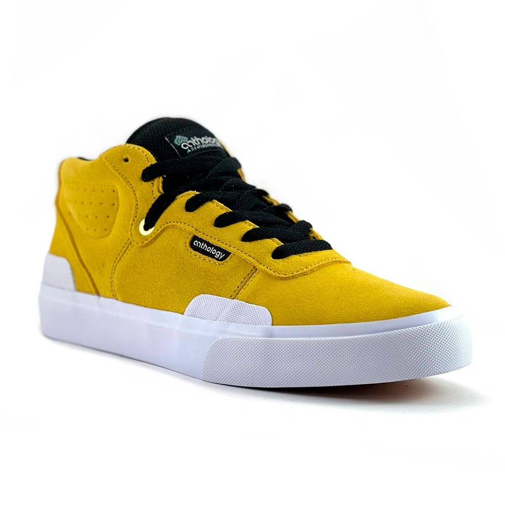 ZAPATILLAS HOMBRE ANTHOLOGY URBANAS AMARILLO CUERO SKATE VULCANIZADA SEMI CAÑA - 4