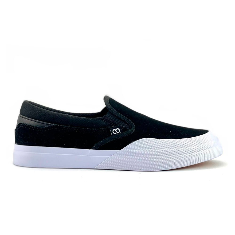 ZAPATILLAS HOMBRE ANTHOLOGY URBANAS NEGRO CUERO SLIPON SKATE VULCANIZADA - 1