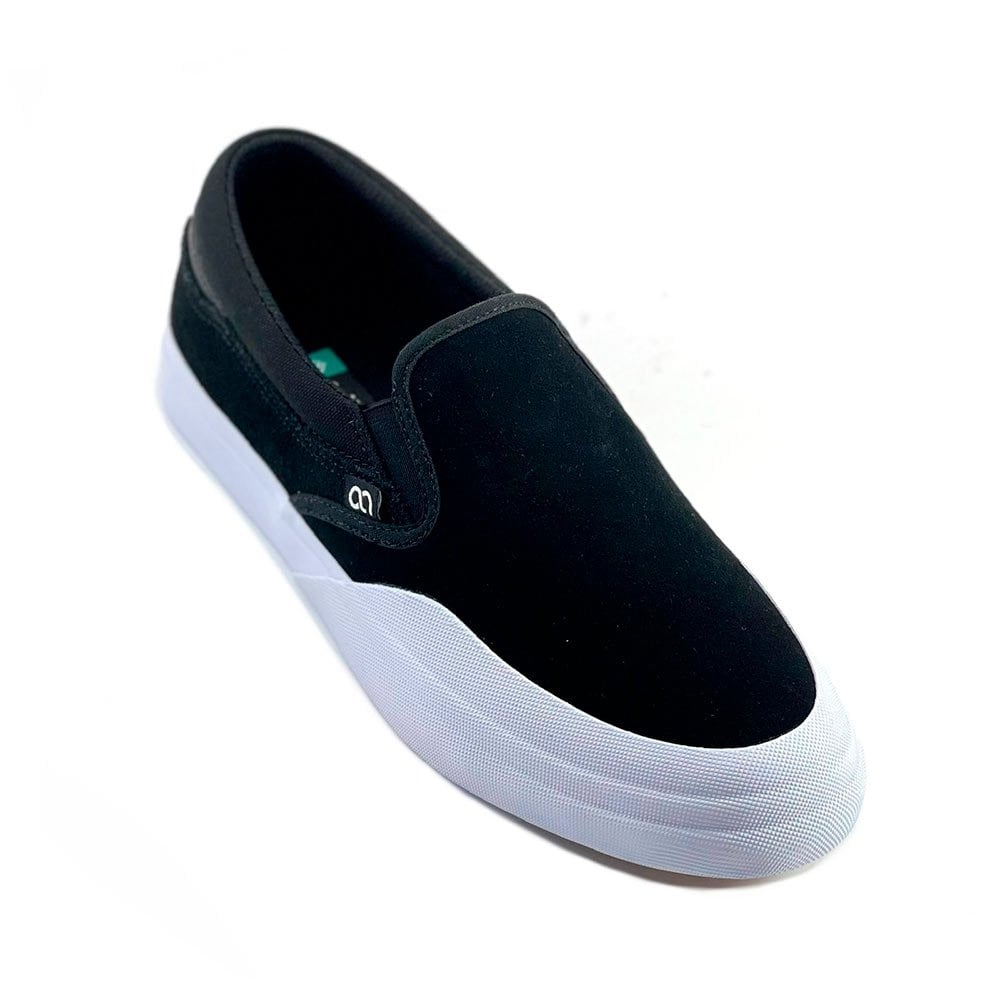 ZAPATILLAS HOMBRE ANTHOLOGY URBANAS NEGRO CUERO SLIPON SKATE VULCANIZADA - 4