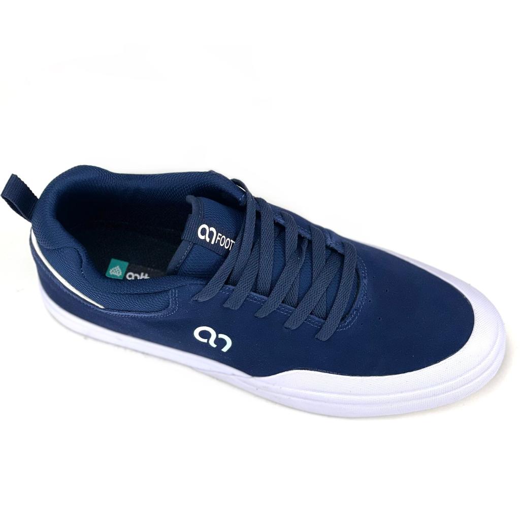 ZAPATILLAS HOMBRE ANTHOLOGY URBANAS AZUL CUERO SKATE - 6
