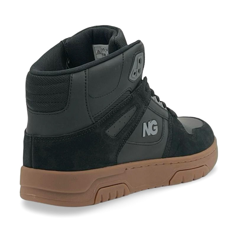 ZAPATILLA URBANA CAÑA ALTA CUERO BLACK HOMBRE NATGEO - 2