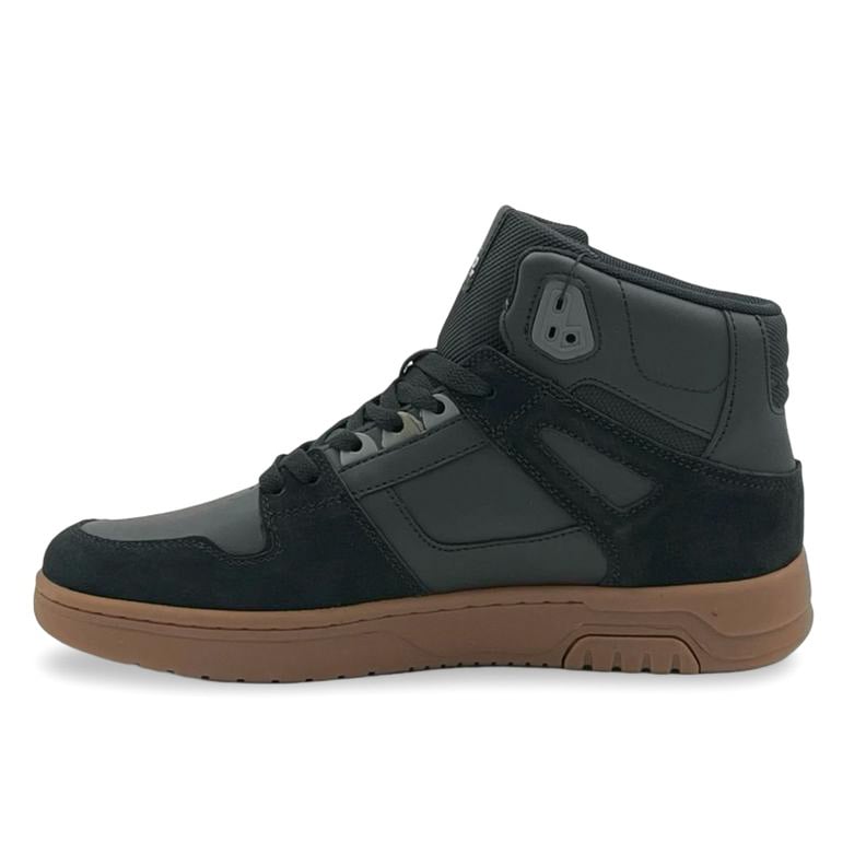 ZAPATILLA URBANA CAÑA ALTA CUERO BLACK HOMBRE NATGEO - 3