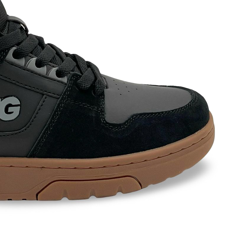 ZAPATILLA URBANA CAÑA ALTA CUERO BLACK HOMBRE NATGEO - 5