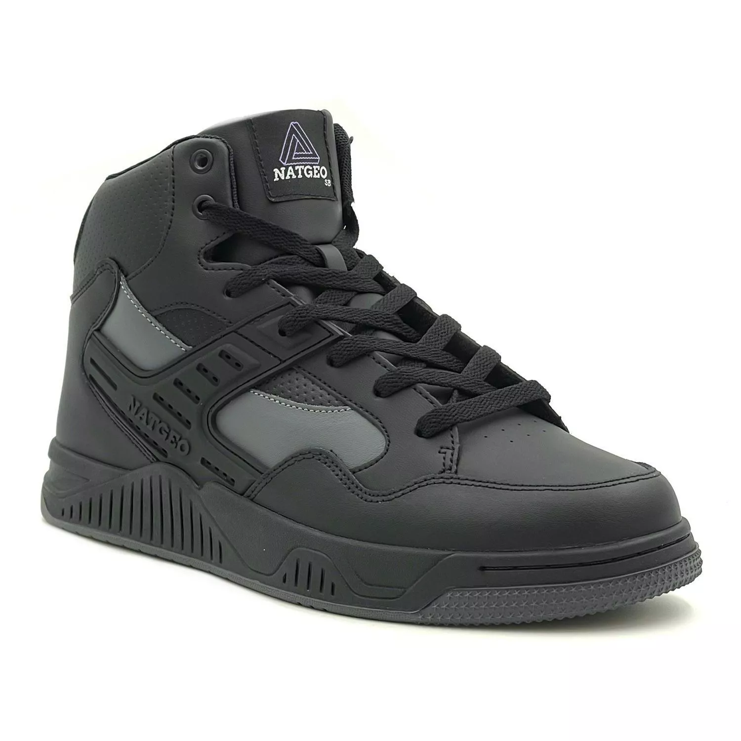 ZAPATILLA URBANA CAÑA ALTA BLACK HOMBRE NATGEO - 4