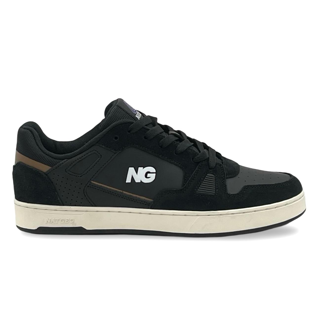 ZAPATILLA URBANA CUERO BLACK HOMBRE NATGEO - 1