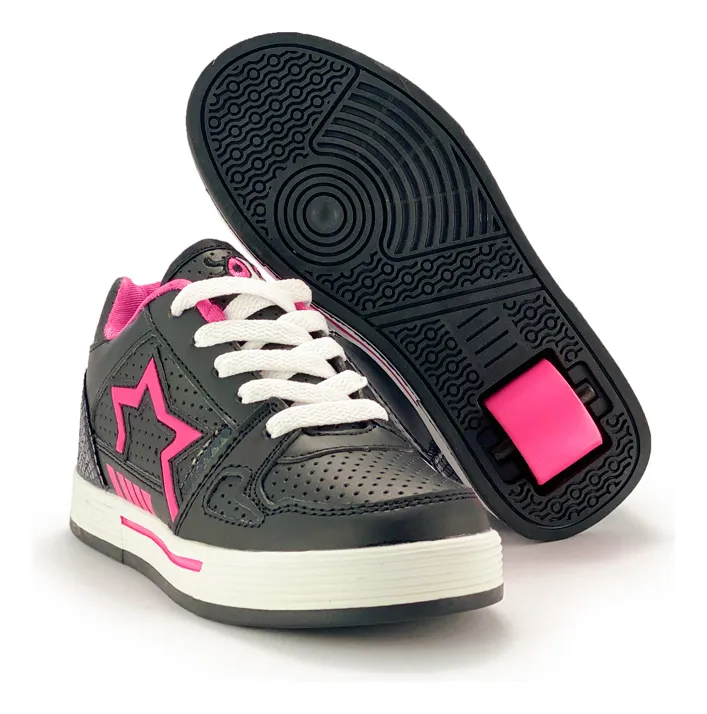 ZAPATILLAS CON RUEDAS BLACK NIÑA VERAZZI - 1