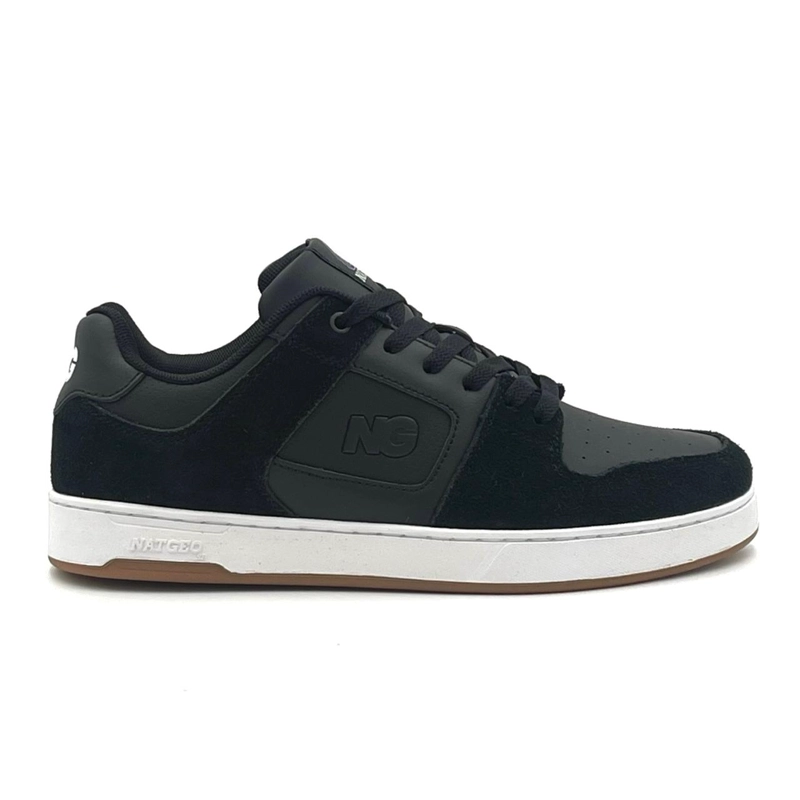ZAPATILLA HOMBRE URBANA CUERO BLACK NATGEO - 1
