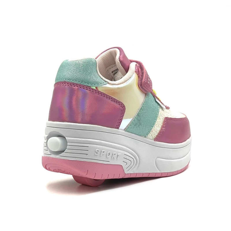 ZAPATILLAS CON RUEDA TIPO PATIN CHICLE - 4