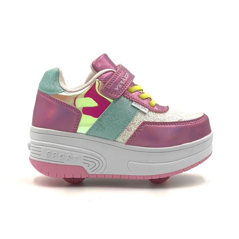 ZAPATILLAS CON RUEDA TIPO PATIN CHICLE - 7