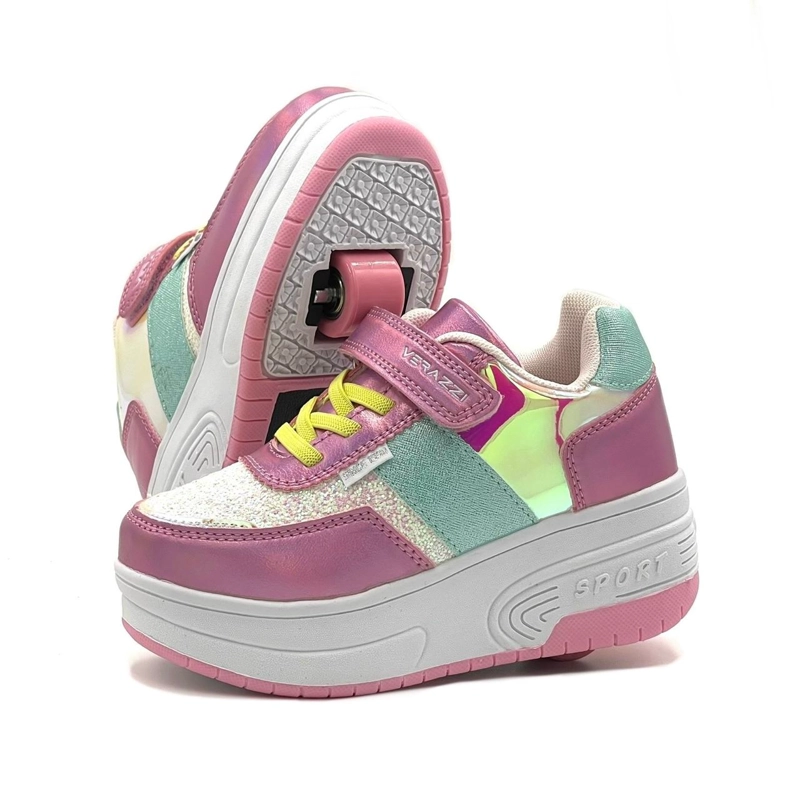 ZAPATILLAS CON RUEDA TIPO PATIN CHICLE - 8