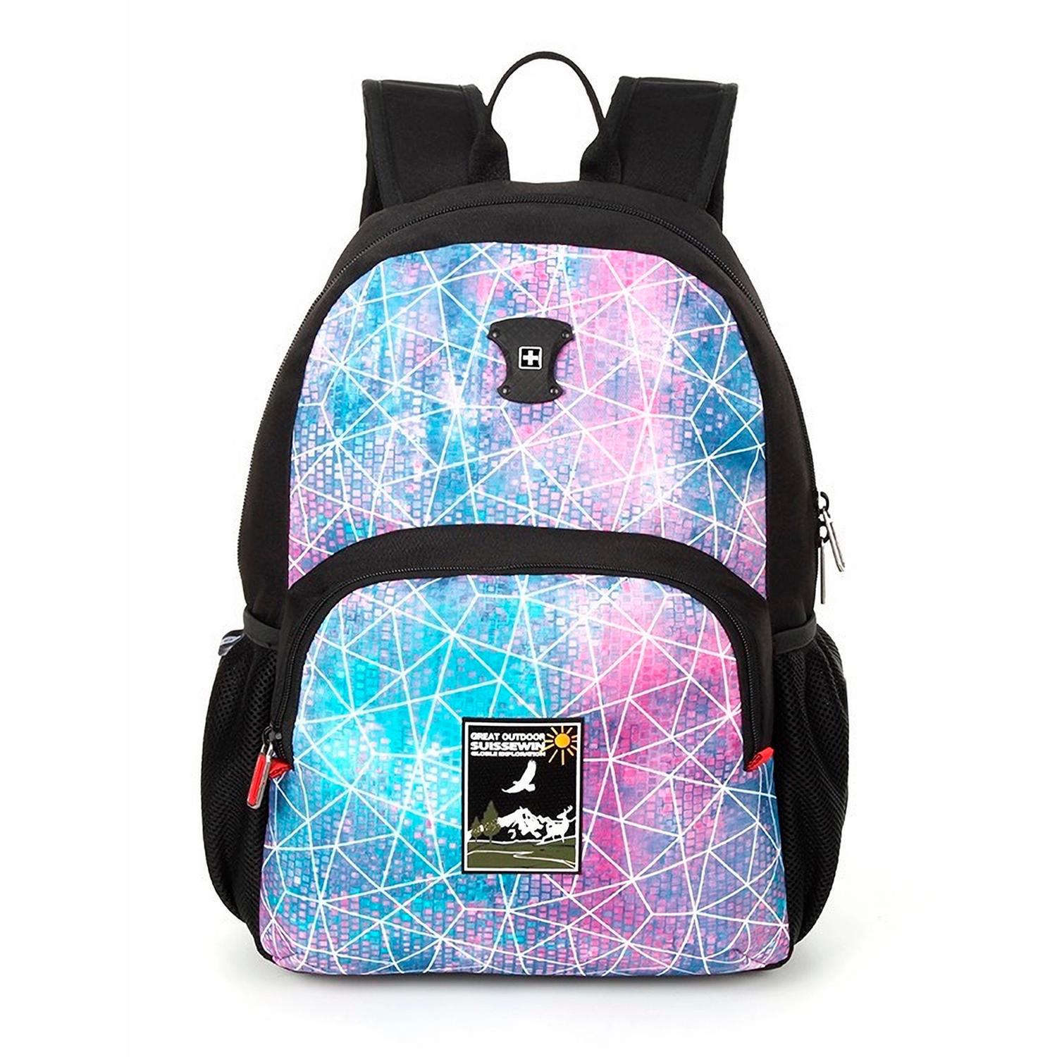 MOCHILA EJECUTIVA SUISSEWIN FANTASY IMPERMEABLE - 1