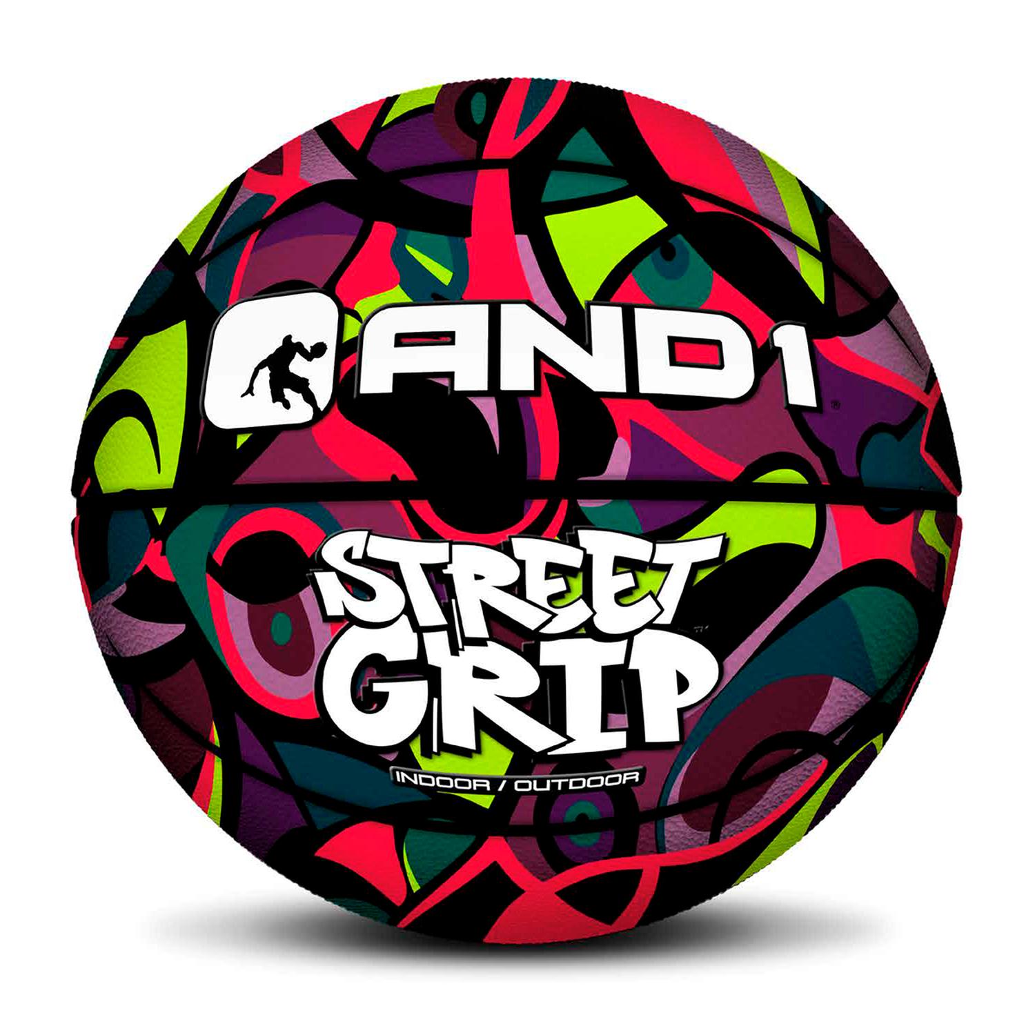 BALÓN BASKETBALL AND1 CUERO STREET GRIP MULTICOLOR - 1