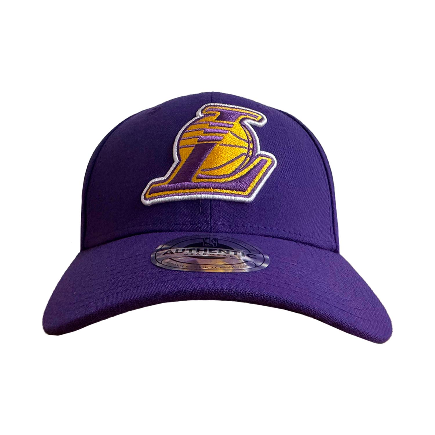 GORRA IBALL ANGELES LAKERS VIOLETA NBA AUTHENTIC HEADWEAR COLOR MORADO - 1