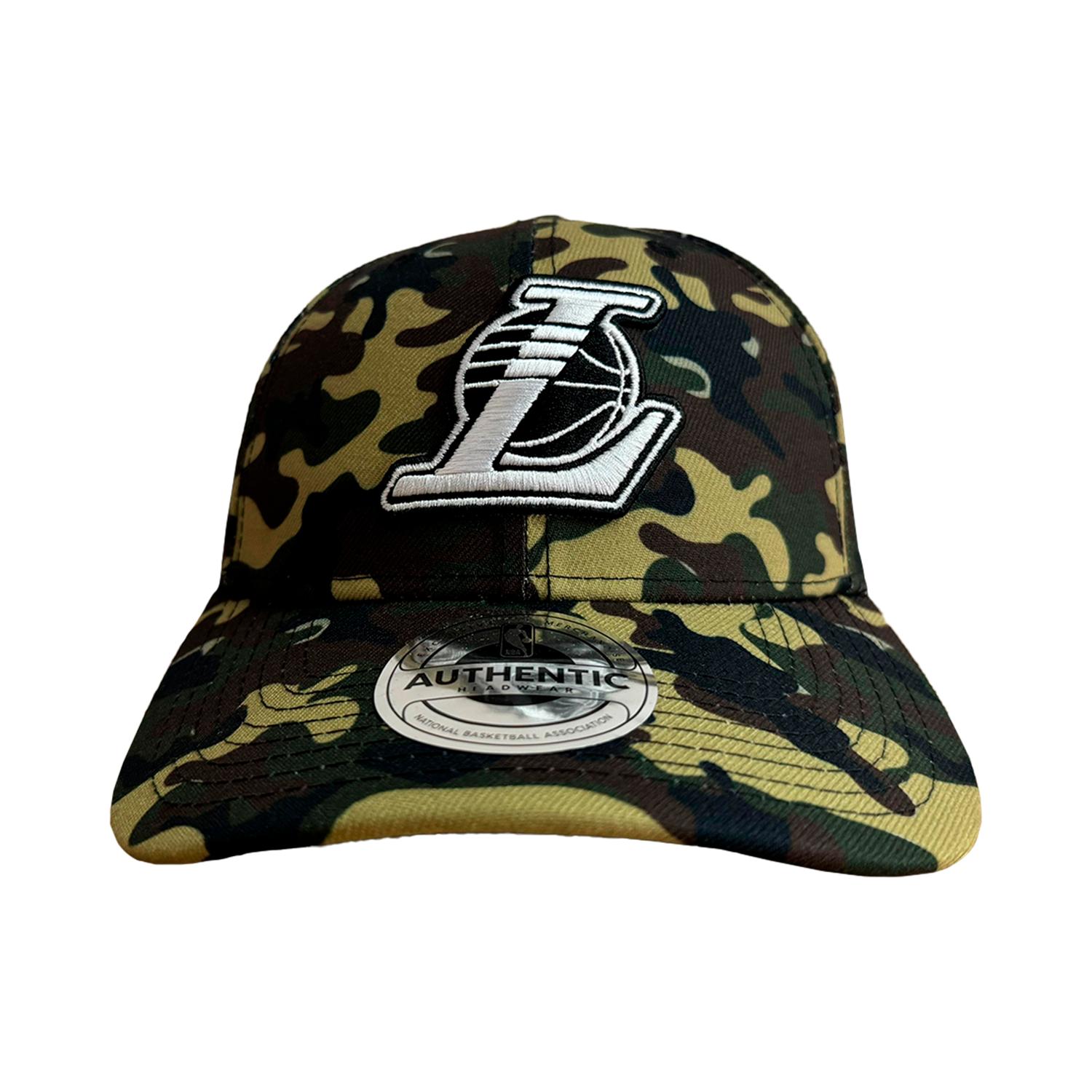 GORRA IBALL LAKERS CAMO VERDE NBA ANGELES LAKERS AUTHENTIC HEADWEAR COLOR CAMUFLAJE - 1