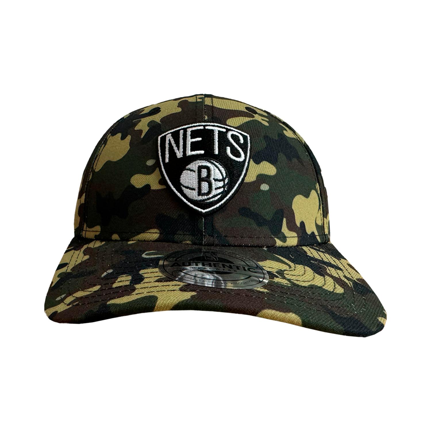 GORRA IBALL BROOKLYN NETS CAMO VERDE NBA BROOKLYN NETS AUTHENTIC HEADWEAR COLOR CAMUFLAJE - 1