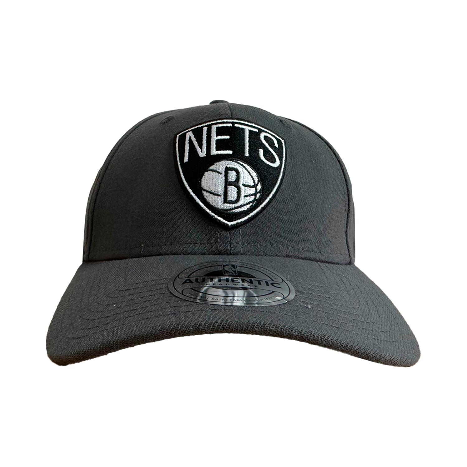 GORRA IBALL BROOKLYN NETS GRIS CLARO NBA BROOKLYN NETS AUTHENTIC HEADWEAR COLOR CLARO - 1