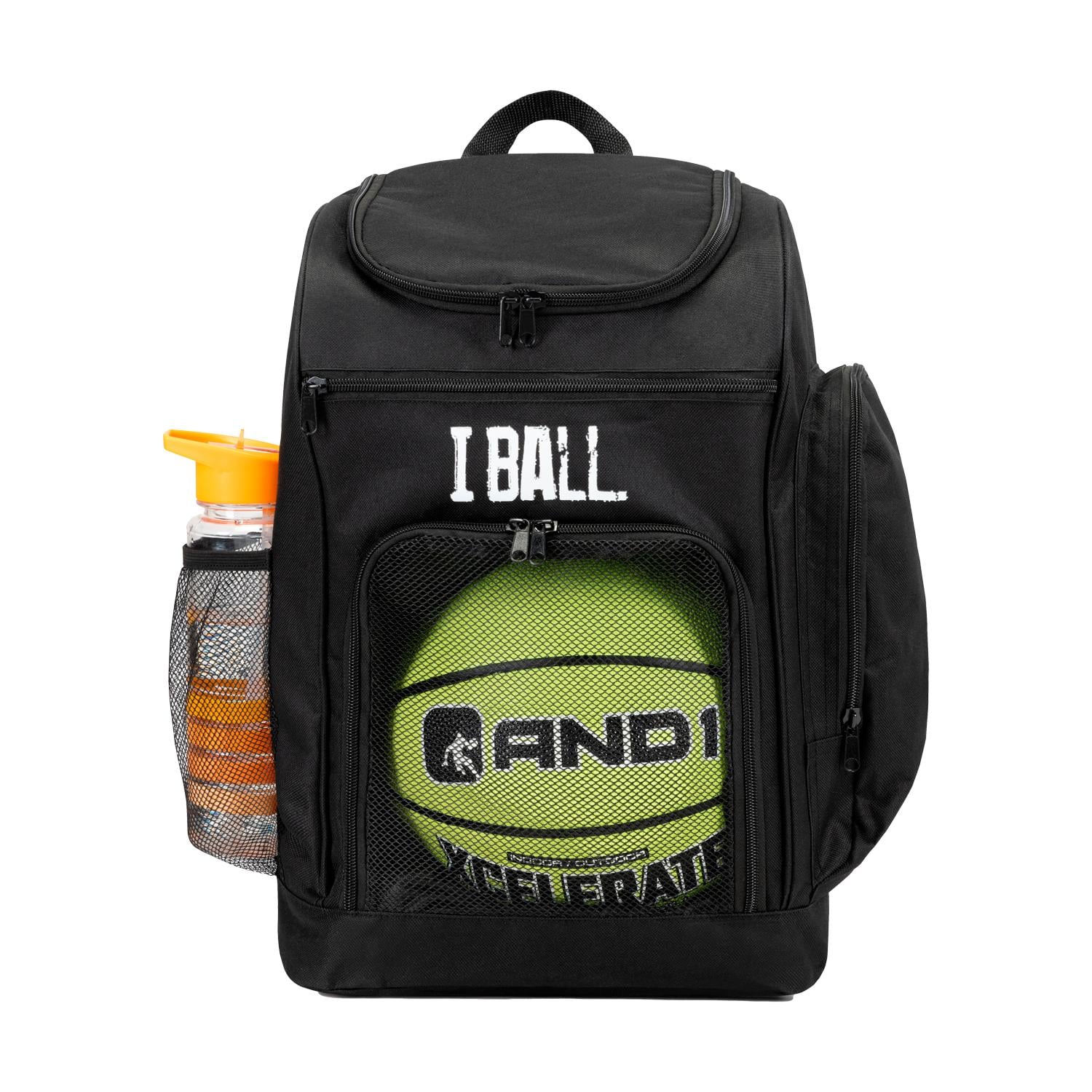 MOCHILA PORTA BALÓN IBALL MULTIFUNCIONAL NEGRA - 1
