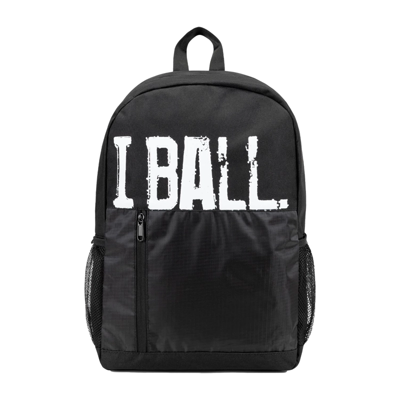 MOCHILA NEGRA ESCOLAR / DEPORTIVA I BALL - 1