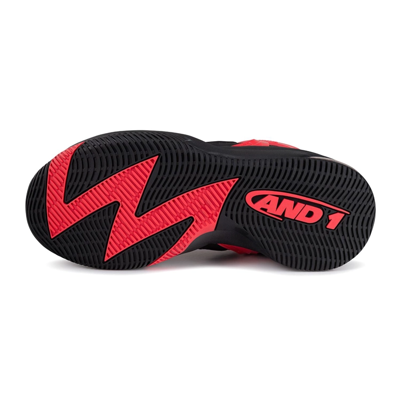 ZAPATILLAS ADULTOS AND1 TURNAROUND NEGRO ROJO - 3