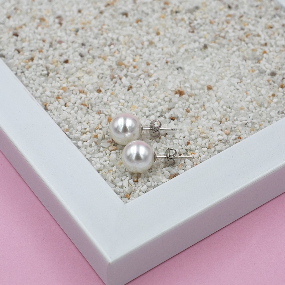 AROS PERLA CULTIVADA PLATA 925 - 8 MM - 3
