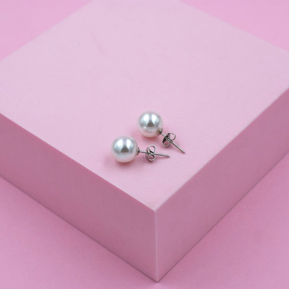 AROS PERLA CULTIVADA PLATA 925 - 8 MM - 4
